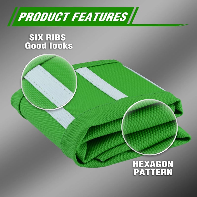 fewfuss Dirt Bike Seat Cover - White Stripe Universial Seat Cover for Dirt Bike - Motorcycle Motorcross Enduro Seat Covers (Green) - Image 5